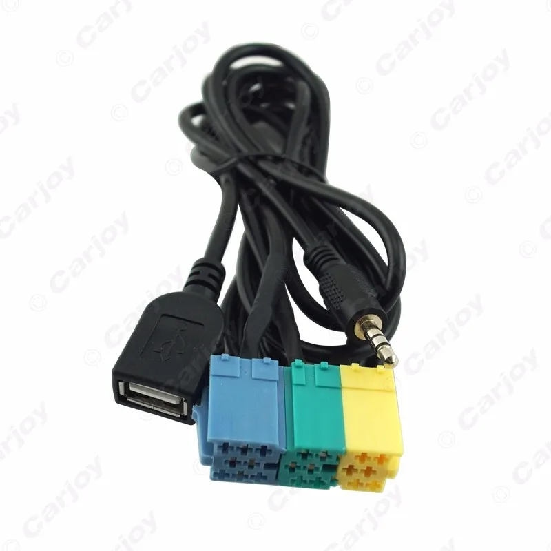 LEEWA 10 шт. 2 в 1 3 5 мм + USB разъем аудио адаптер кабель Kia Aux CD плеер к MP3 для Hyundai Sportage #