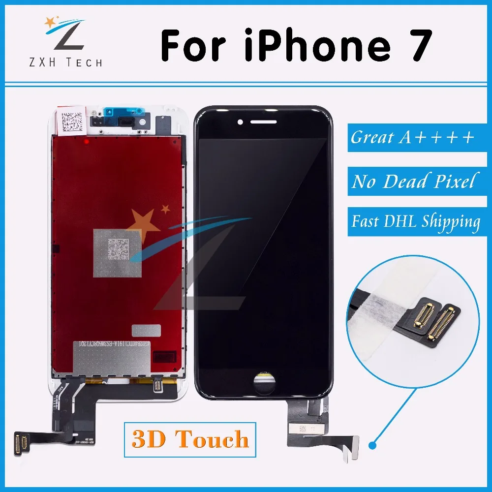 10 шт./лот класс AAA OEM для iPhone 7 LCD plus экран дисплея Замена объектива Pantalla сенсорный