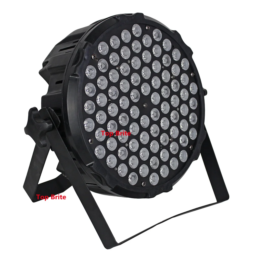 2 шт./лот плоские светодиодные Par Банки 84X3 Вт RGB 3в1 лампы DJ из алюминиевого сплава 90