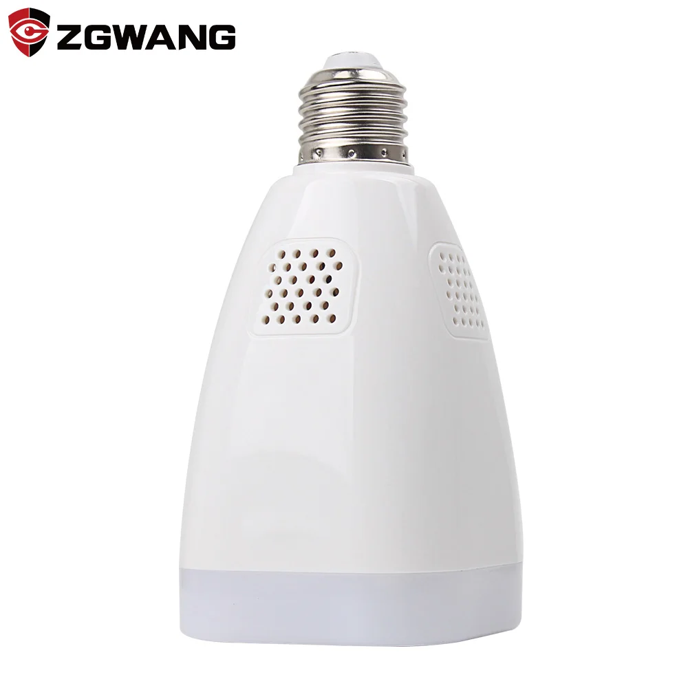 ZGWANG 360 Degree 1080P Wireless 3D IP Camera Panoramic Wifi Lamp Mini CCTV Surveillance Home Security Bulb Light | Безопасность и