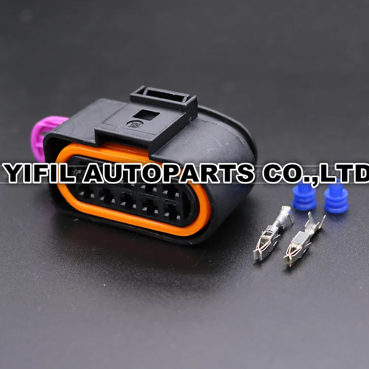 4 шт./лот разъем для фар 10 Pin/Way Audi A3 A6 VW Skoda Jetta Mk4 Passat B7 CC Golf 1J0973735 1J0 973 735|headlamp connector|1j0
