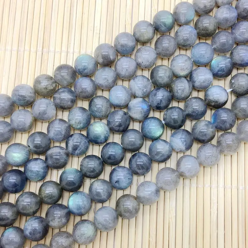 Beadztalk натуральный камень лабрадорит Круглые Гладкие бусины сплошного синего