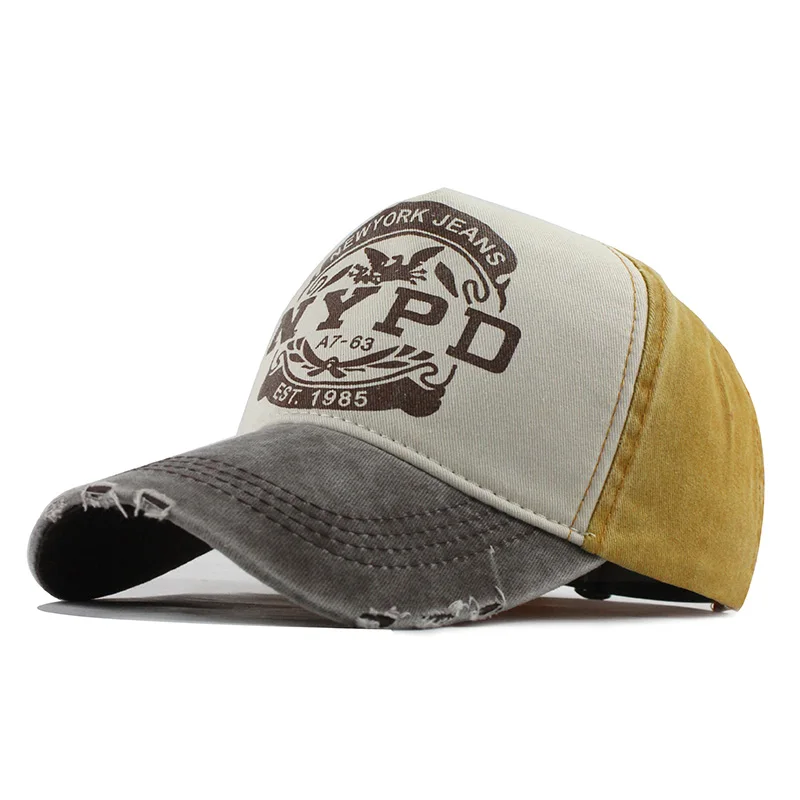 [FLB] 5 панелей хип-хоп snapback шапки пары шапка мужская женская чистого хлопка бейсболки старый якорь пиратского корабля gorras мыть кепки - Цвет: F170 Gray Yellow