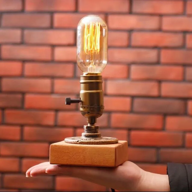 Винтажная настольная лампа в стиле ретро для кофейни 40 Вт 220 В|desk light|desk lamplight desk |