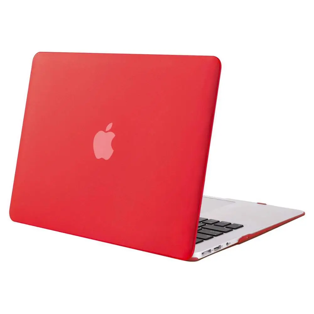 MOSISO кристалл/матовый чехол для ноутбука Apple Macbook Air 13 A1932 ноутбука чехол для Mac Air 13 дюймов модель A1466 A1369 - Цвет: Red