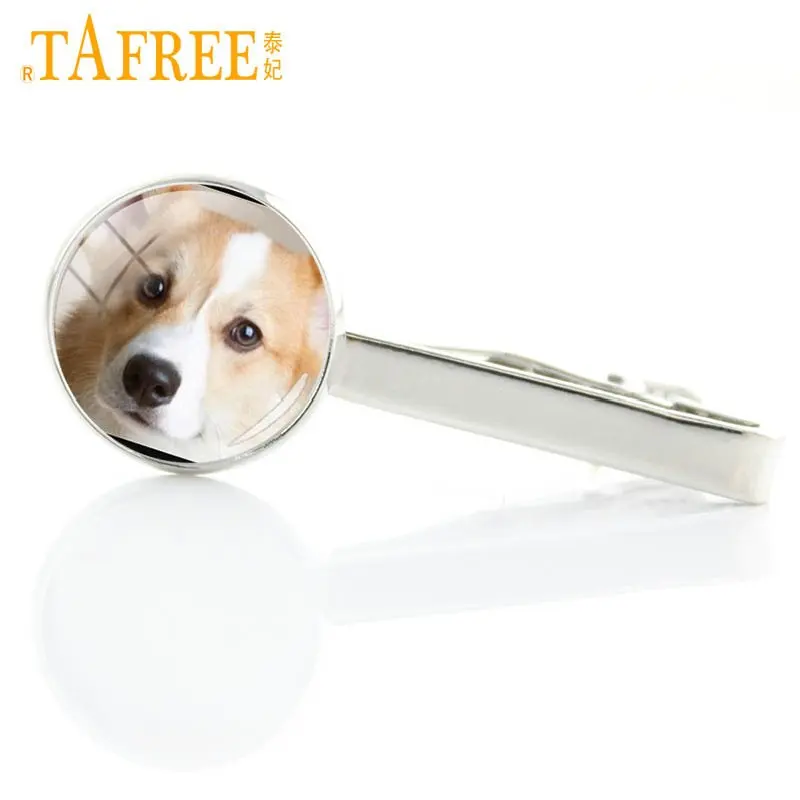 TAFREE новые модные подарки для любителей собак мужские зажимы для галстуков ретривер боксер Пудель корги животные Любовь Собака талисманы галстук бар булавки ювелирные изделия DG19 - Окраска металла: DG31