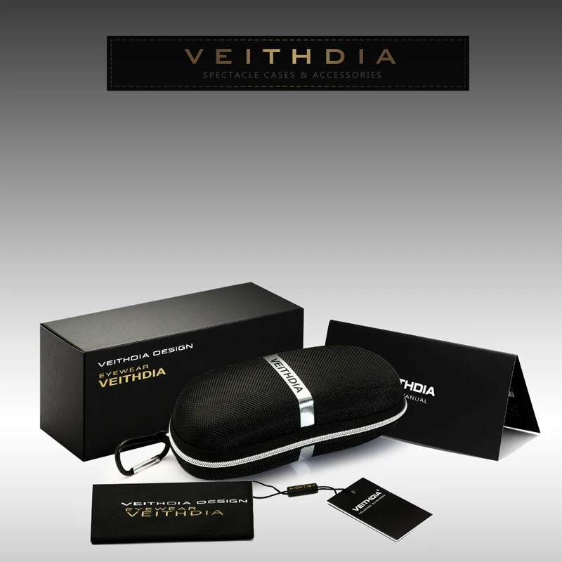 Мужские солнцезащитные очки VEITHDIA модные дизайнерские с зеркальными