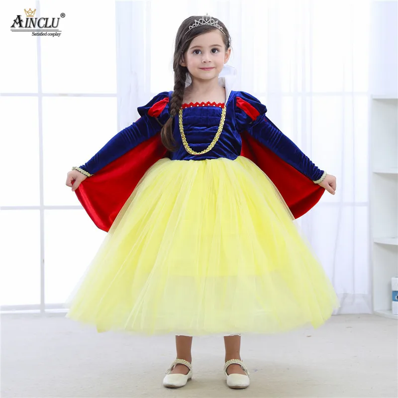 Ainclu высококачественное детское платье принцессы Софии для маленьких девочек