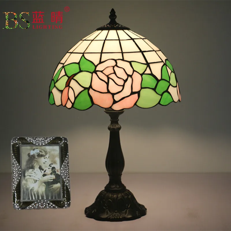 Fashion Design Turkish Mosaic Lamps E27 Base Handmade Glass Lampsahde Bedroom Bedside Vintage Table Lamp Light Fixtures | Лампы и