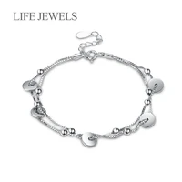 authentic100 925 sterling silver girl bracelet charm l women luxury sterling silver valentines day gift jewelry 18095