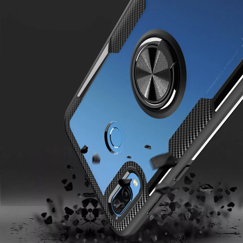 Чехол 8X для huawei Honor 8X, прозрачный ПК+ углеродное волокно, полное защитное кольцо, для huawei Honor 8X, чехол
