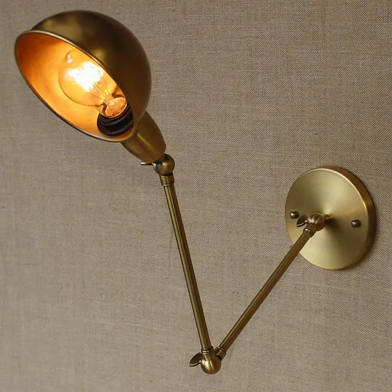 

Retro swing arm industrial Fashional metal wall lamp for workroom Bathroom Vanity Lights/porch lighting