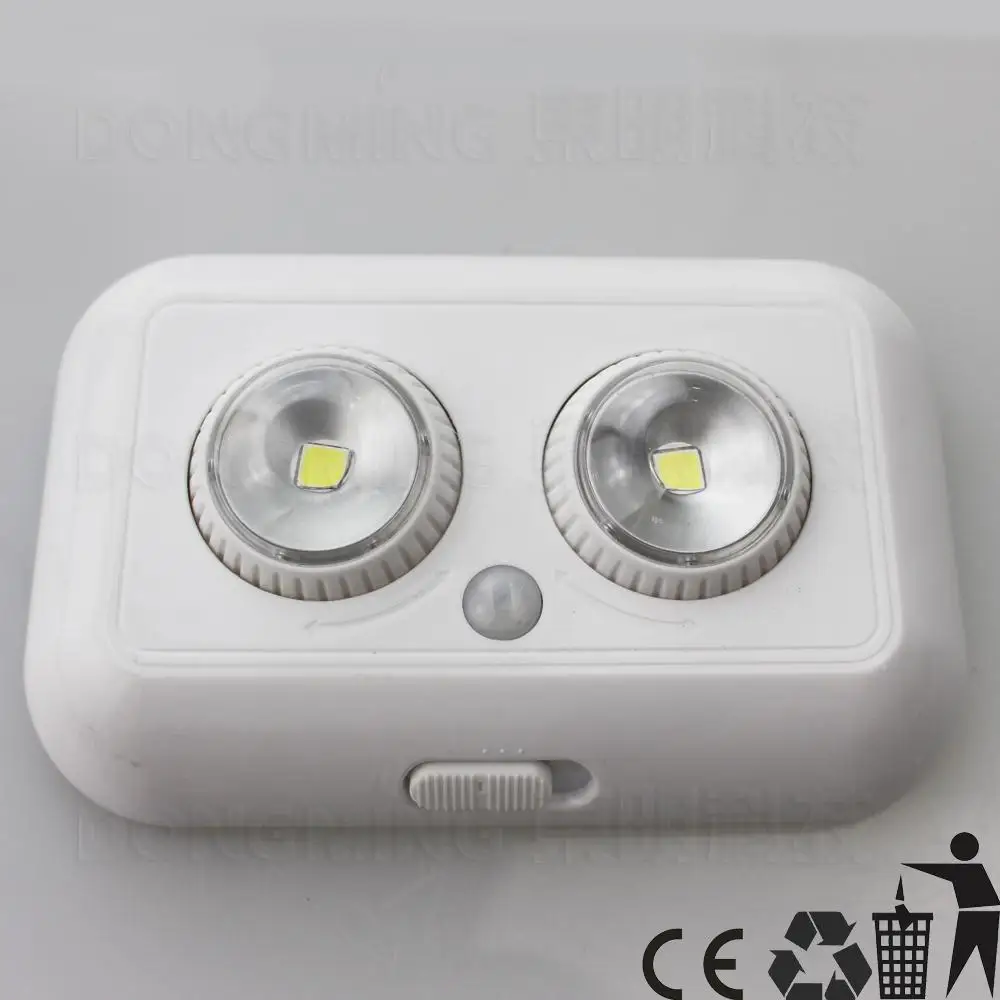 Battery PIR Human Body Motion&ampLight Sensor LED Light Wireless Infrared Induction Lamp for Cabinet Bedside Hallway | Освещение