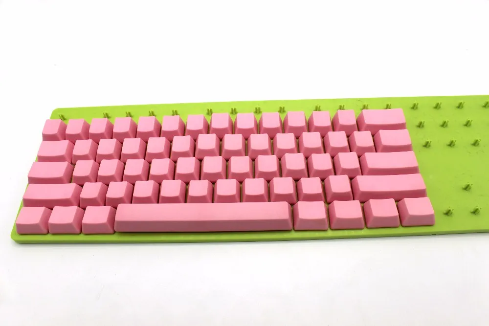 Белый черный серый оранжевый зеленый желтый Пустой Толстый PBT OEM профиль 62 ключ ISO 61 ANSI колпачки для MX переключатели механическая клавиатура