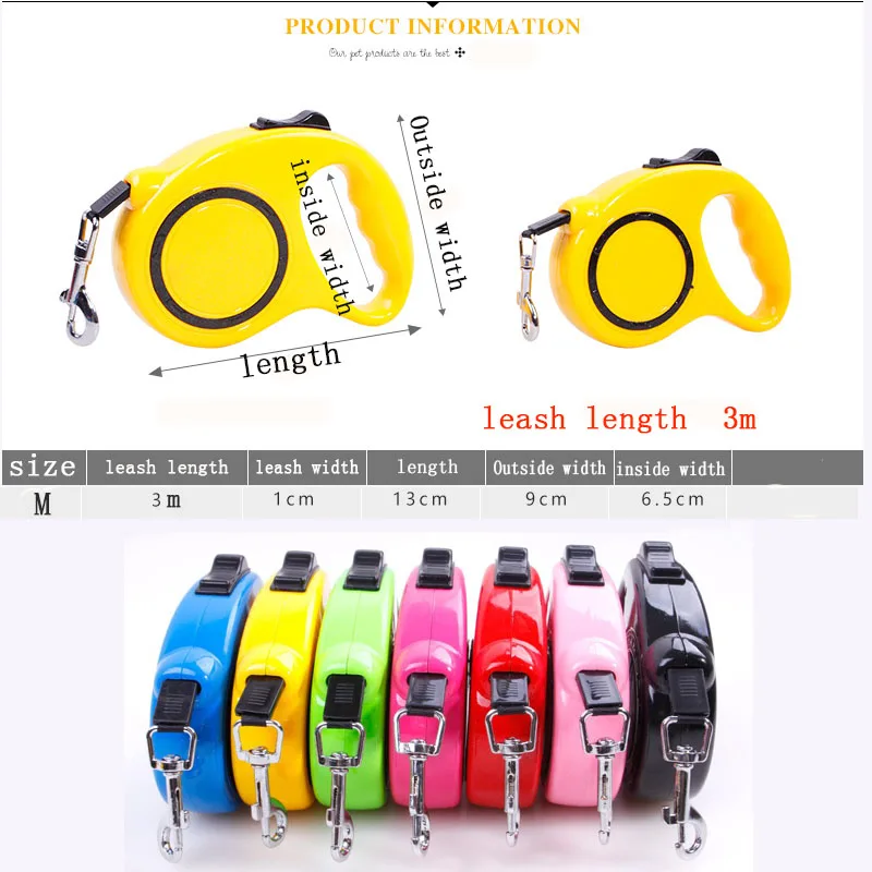 [Giiwin] Втягивающийся поводок для собак товары животных автоматический ошейник