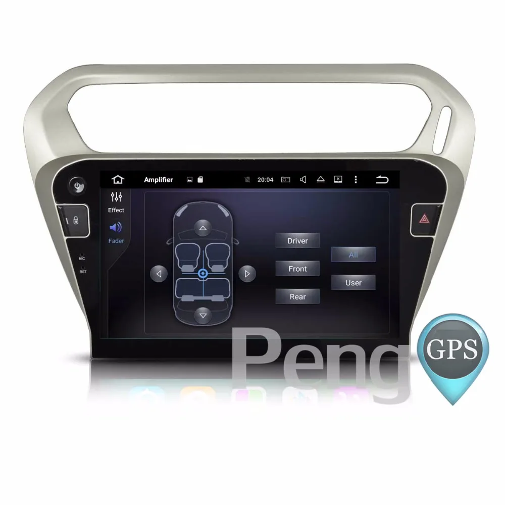Восьмиядерный 2 Din dvd плеер Android 8 0 автомобильное радио для Peugeot 301 2014 2017 Citroen Elysee GPS