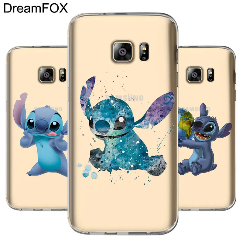 DREAMFOX L062 Лило и Ститч Мягкий ТПУ силиконовый чехол для samsung Galaxy Note S 7 8 9 10 10e 11 11e Lite Edge