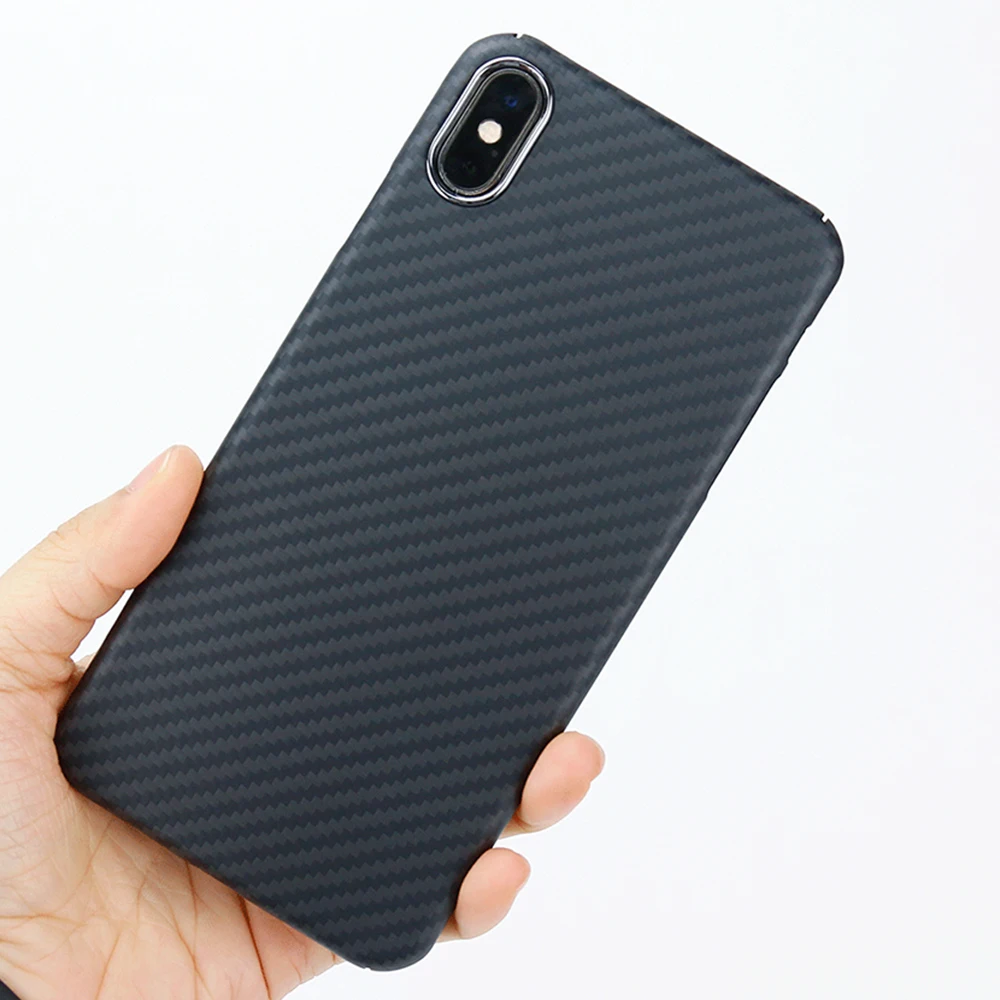 Тонкий Совместимый Чехол для iPhone X из арамидного волокна [настоящий защитный материал] чехол для iPhone XS XR XSMAX чехол из углеродного волокна с узором