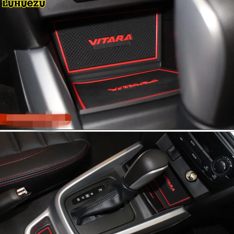 Резиновые Нескользящие коврики Luhuezu для внутренней двери аксессуары Vitara 2015-2017 |