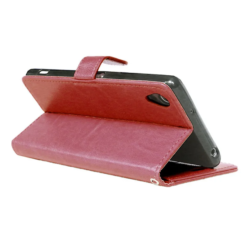 Кожаный чехол книжка с подставкой для Sony Xperia Z2|case cover|leather wallet casewallet case |
