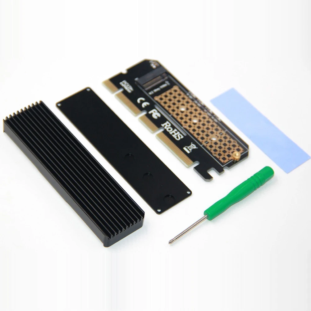 Светодиодная Плата расширения компьютерный адаптер Интерфейс M.2 NVMe SSD для PCIE 3,0X16