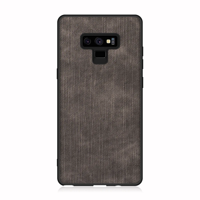 Противоударный чехол-накладка для Samsung Galaxy Note 8 9 из ткани и коровьей кожи |