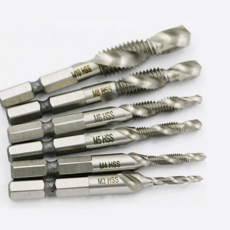 6 шт. высокоскоростной стали многофункциональный композитный краны титана