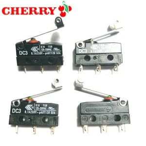 Оригинальный микропереключатель CHERRY DC3 короткий/длинный/шкив/изогнутая ручка 10 А