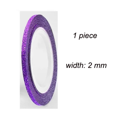 Purple 2mm Матовая наклейка для ногтей ширина круга 1 2 3 мм цветной дизайн ногтей Наклейка s маникюрный круг самоклеющаяся наклейка s накладные ногти NDL - Цвет: Purple 2mm