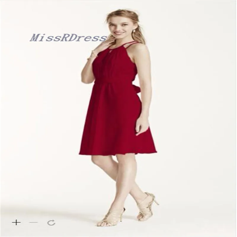 2017 Дешевле Платья Невесты Короткие Рукавов Шифона Платье с Бисером Ремни Линии