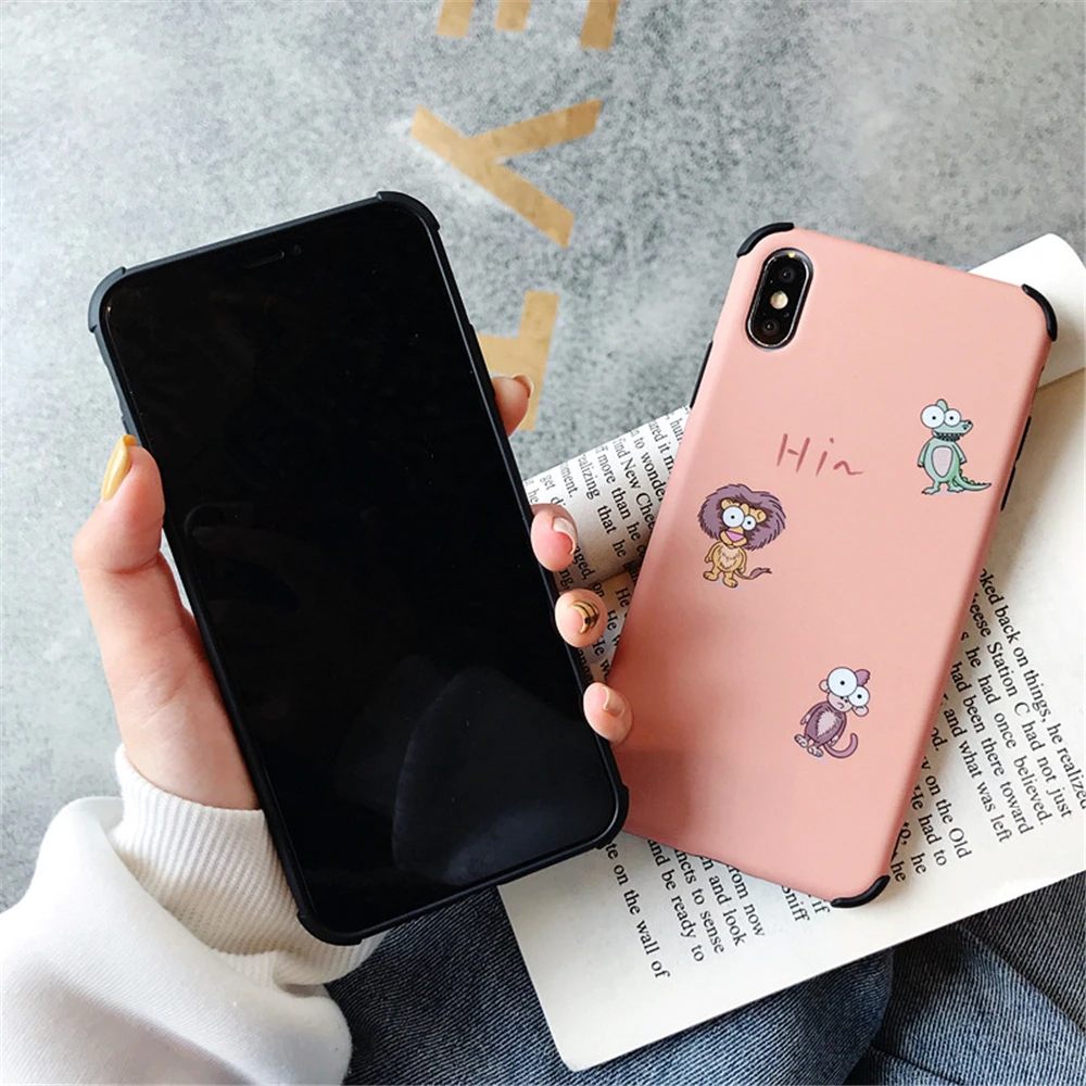 Чехол для телефона с рисунком льва аллигатора обезьяны iPhone 6 S 7 8 Plus X XS Max XR