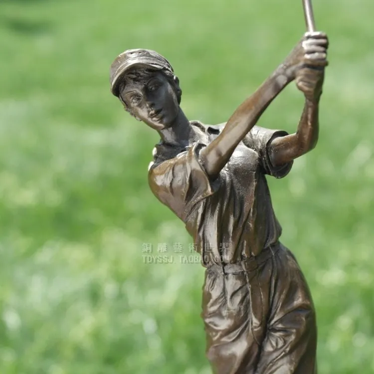 Бронзовые Гольф спортивные медные скульптуры изделия ювелирные украшения