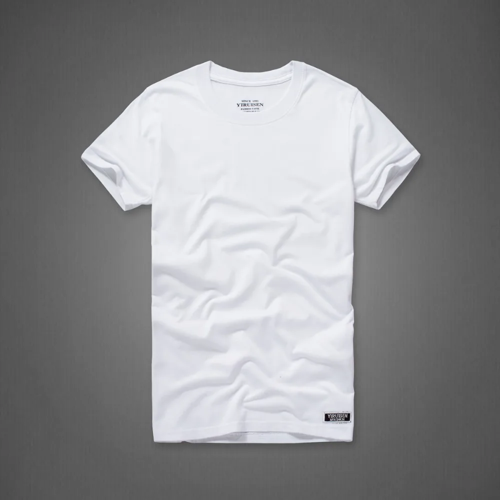Футболка мужская из 100% хлопка брендовая рубашка 6 цветов размеры от S до 3XL
