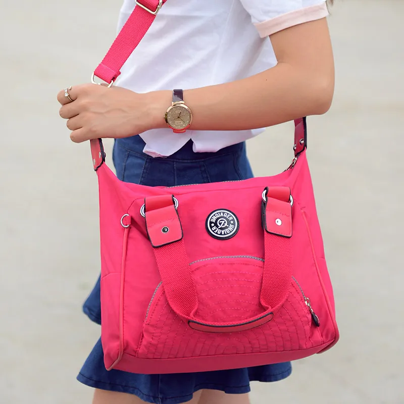 Женские сумки модные с верхней ручкой bolsas feminina однотонные для женщин нейлоновые