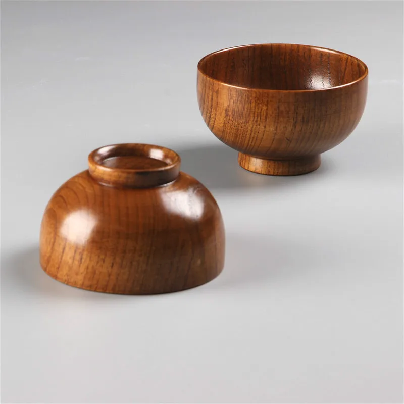 Новая Большая суповая миска деревянный салат винтажные чаши-контейнеры