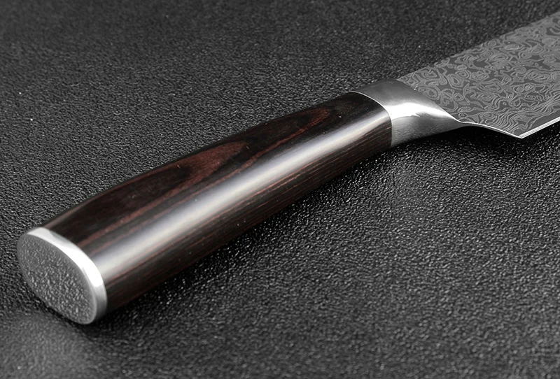 Нож XITUO Santoku 7 дюймов кухонные ножи шеф повара высокоуглеродистая Нержавеющая
