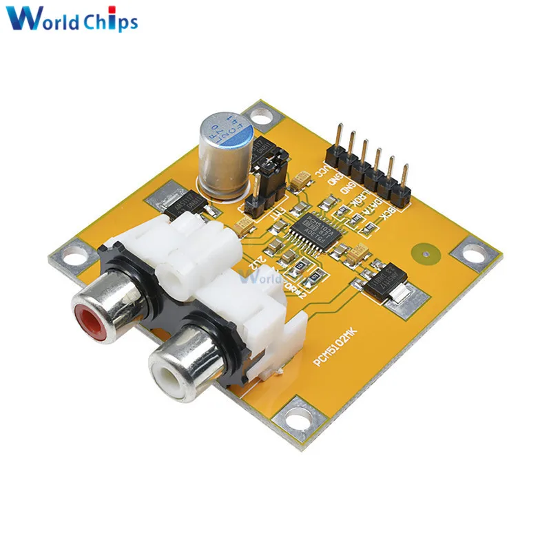 Декодер diymore PCM5102 DAC I2S плеер собранная плата 32 бит 384K Beyond ES9023 PCM1794 Модуль платы