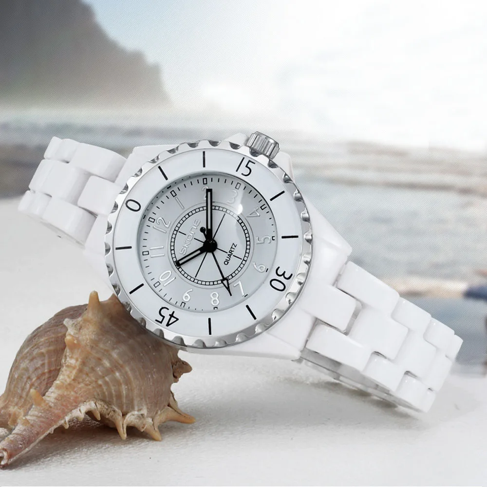 SKONE 7241 1 Модные Аналоговые Кварцевые женские часы великолепные водонепроницаемые