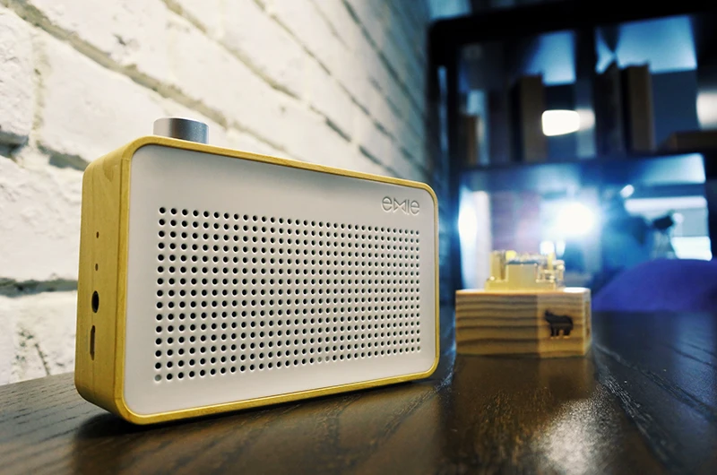 

Emie Фотофон в ретро стиле с изображением деревянного зерна радио Bluetooth беспроводной динамик стерео сабвуфер музыкальная шкатулка Портативн...