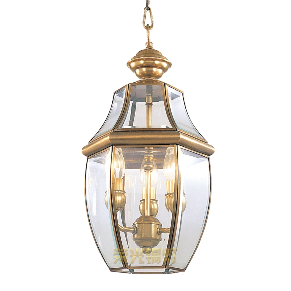 Классическая Подвесная лампа в виде медной цепи бесплатная доставка для