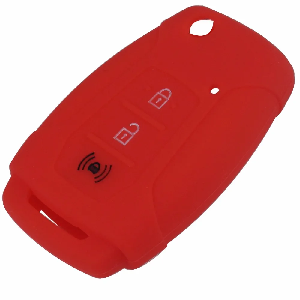 

Jingyuqin 3 Buttons Interior Accessories Silicone Car Key Cover Case for Ssangyong Styling