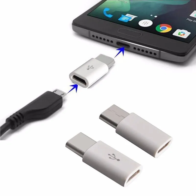 Бесплатная доставка на 100 шт./лот Micro USB Female к 3 1 type C разъему зарядного устройства