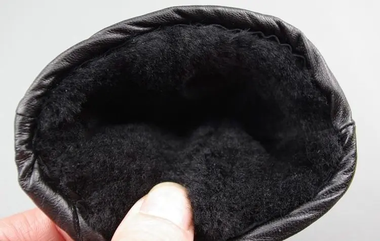 Новый Для мужчин реальные из натуральной овечьей кожи шерсть на меху Зимние