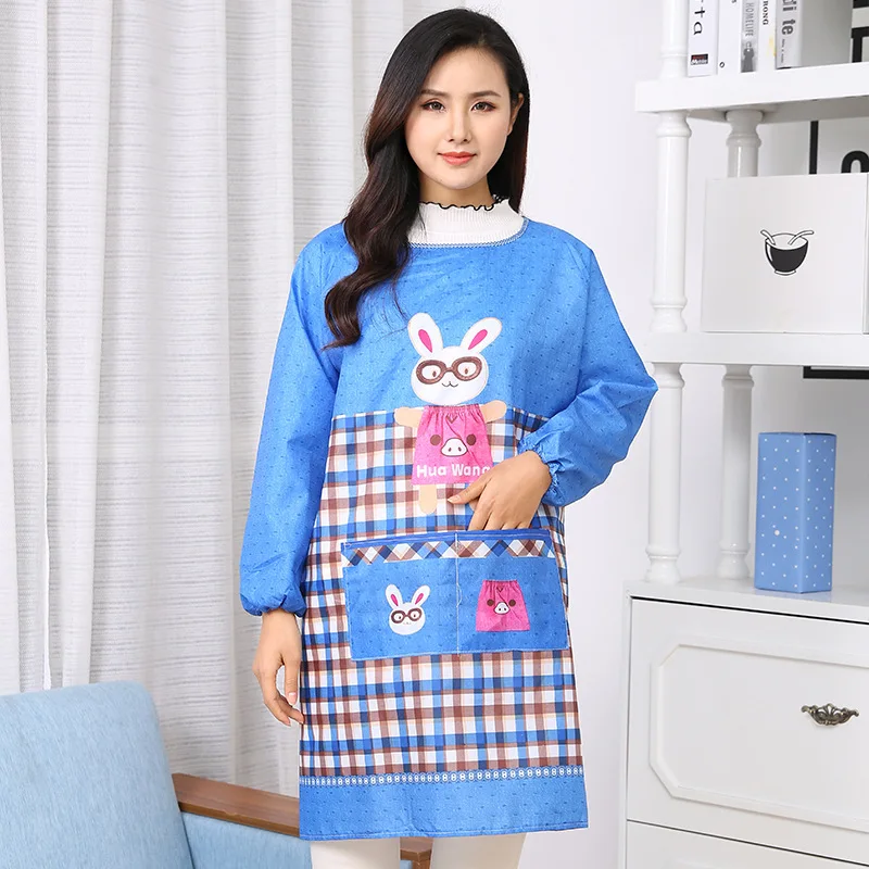 Кухонный чехол для взрослых в Корейском стиле мультяшный фартук с длинным