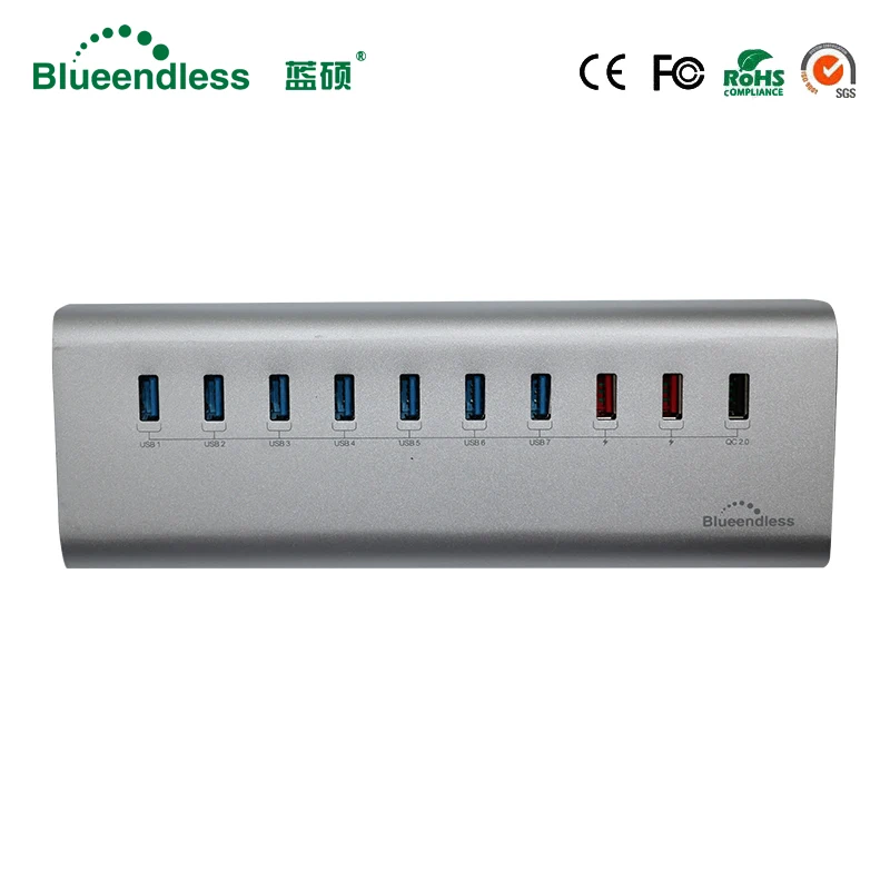 Алюминиевый высокоскоростной Разветвитель USB 3 0/Type C металлический хаб