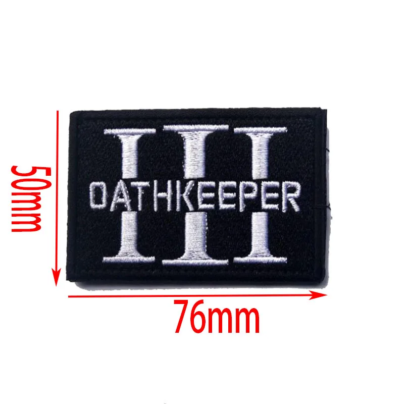DATHKEEPER обещает 3D повязки с вышивкой Железный Воин/SUCKLESS Военная тактика боевой