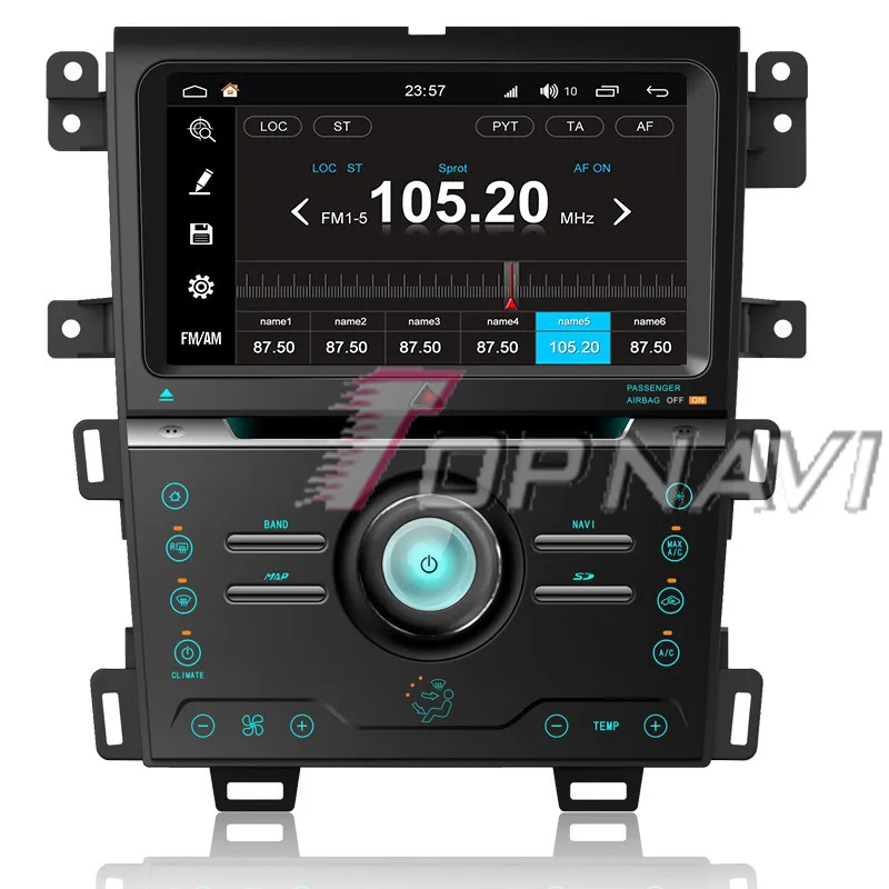 

Topnavi 9'' Octa Core S200 Android 8.0 Car DVD Multimedia Player for Ford Edge 2013 Audio Radio Stereo 2DIN GPS Navigation Video