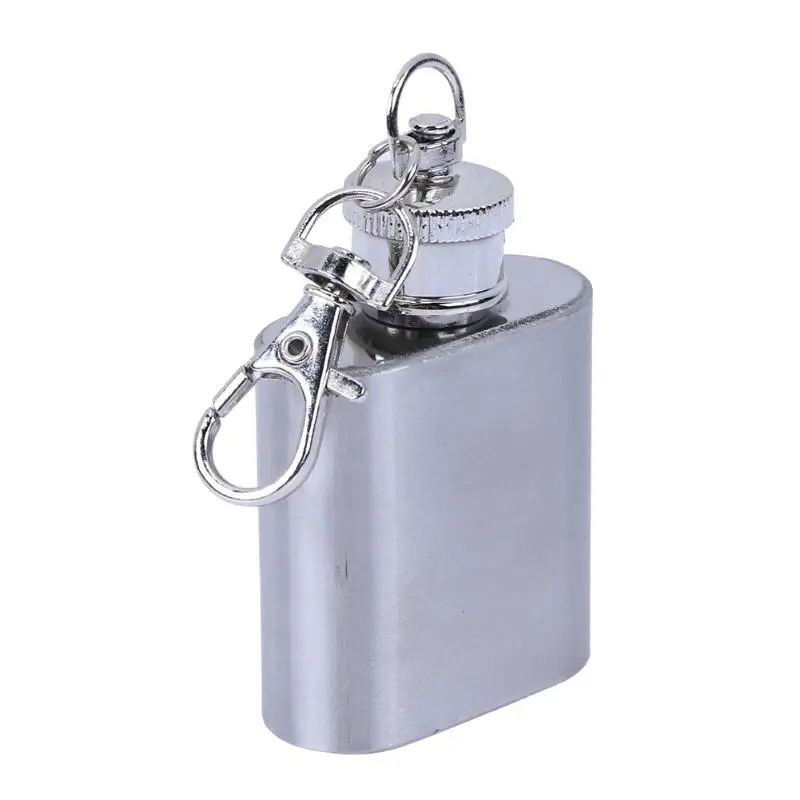 Персонализировать Автомобильный брелок мини графин из нержавеющей стали 1 Oz