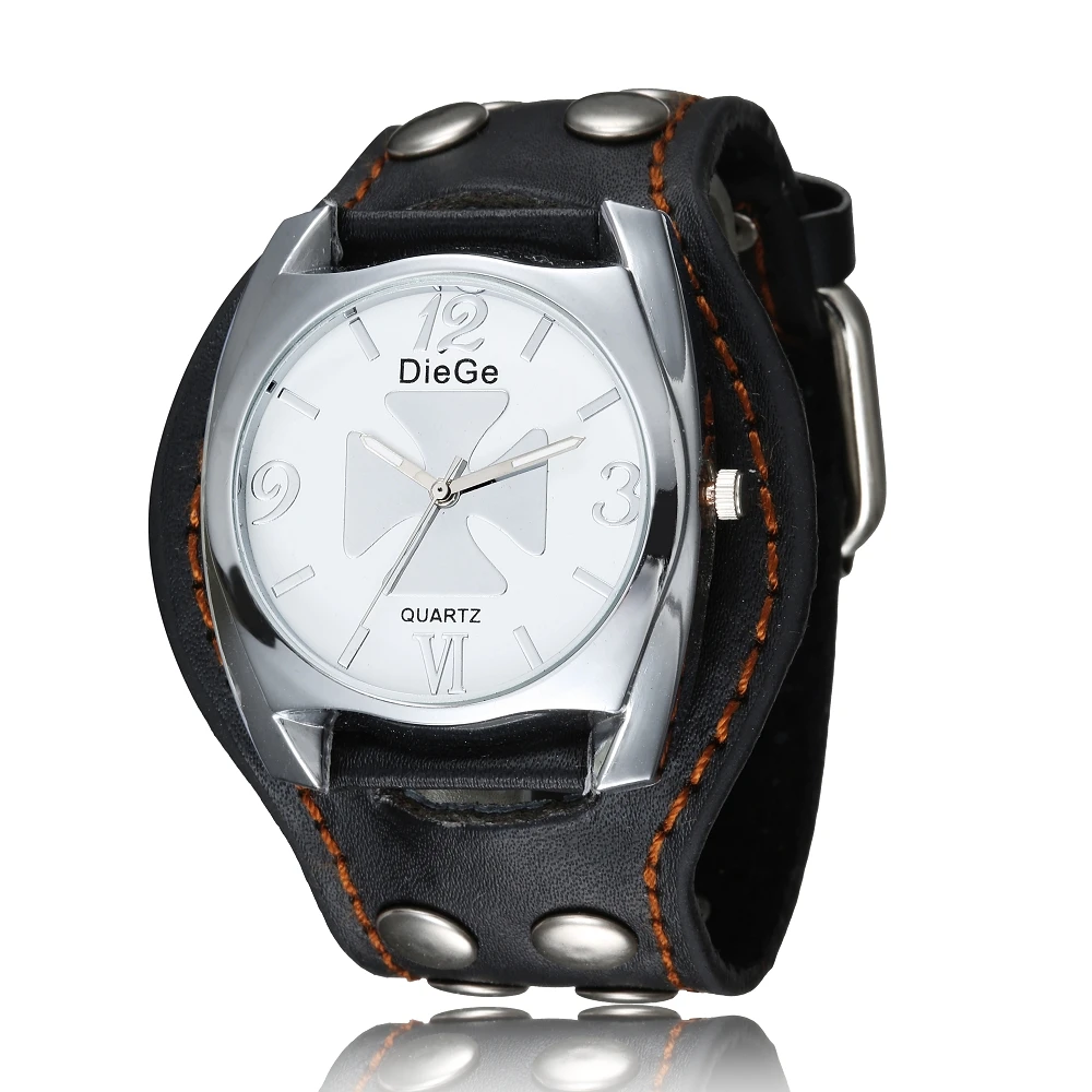 Мужские часы с черепами в стиле панк рок винтажные кварцевые наручные квадратным