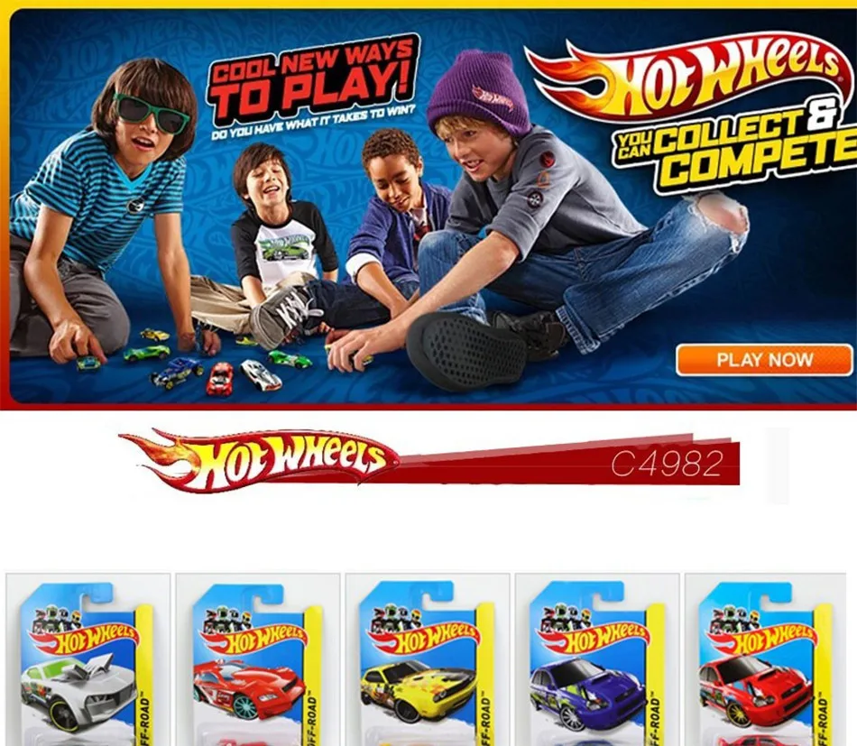 1 шт. Hot Wheels оригинальная Базовая Автомобильная Игрушка Мини Сплав Коллекционная модель HotWheels Машинки Игрушки для детей C4982 отправлено случайным образом